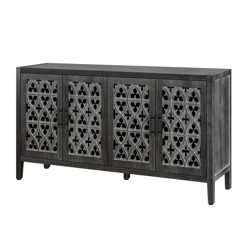 Hollow Four Door Antique Cabinet, American Country Style by HouseOfZazla