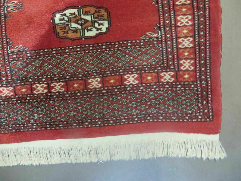 2' 8" X 10' Vintage Handmade Bokhara Turkoman Pakistani Wool Runner Rug Nice by Jewel Rugs