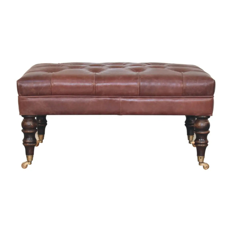 Buffalo - Ottoman With Castor Legs by HouseOfZazla