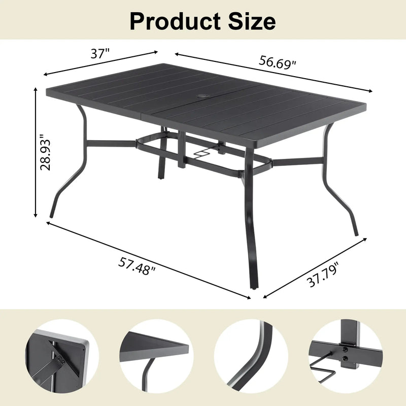 Outdoor Dining Table for 6 by HouseOfZazla