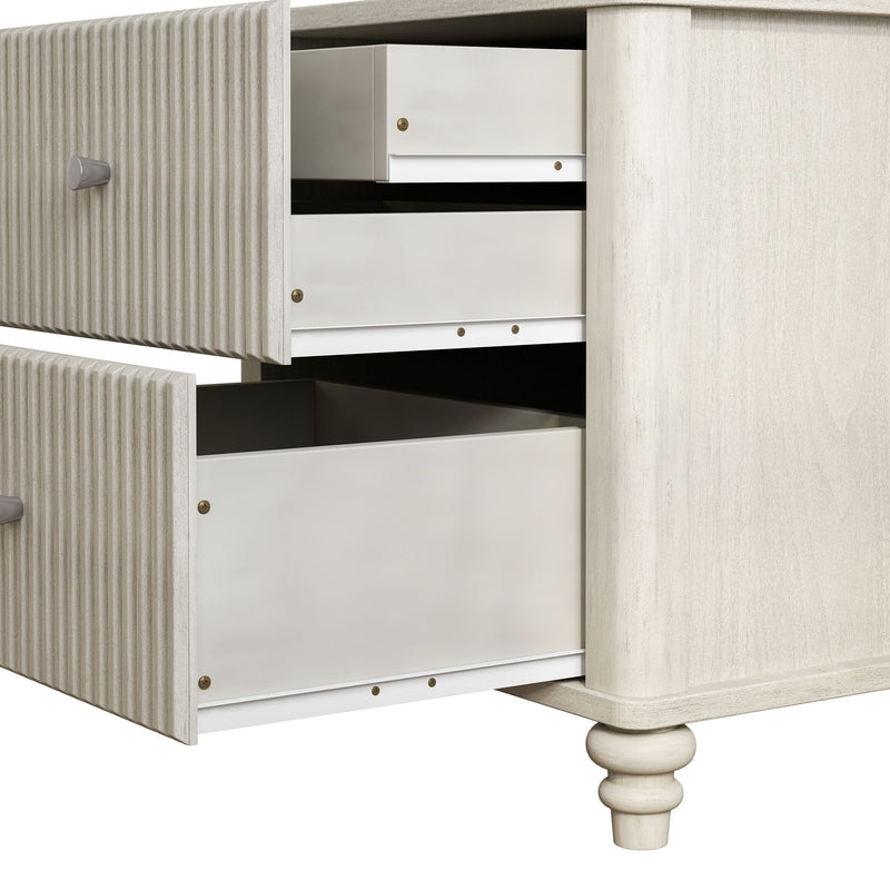 Fluted Nightstand With 3 Drawers by HouseOfZazla
