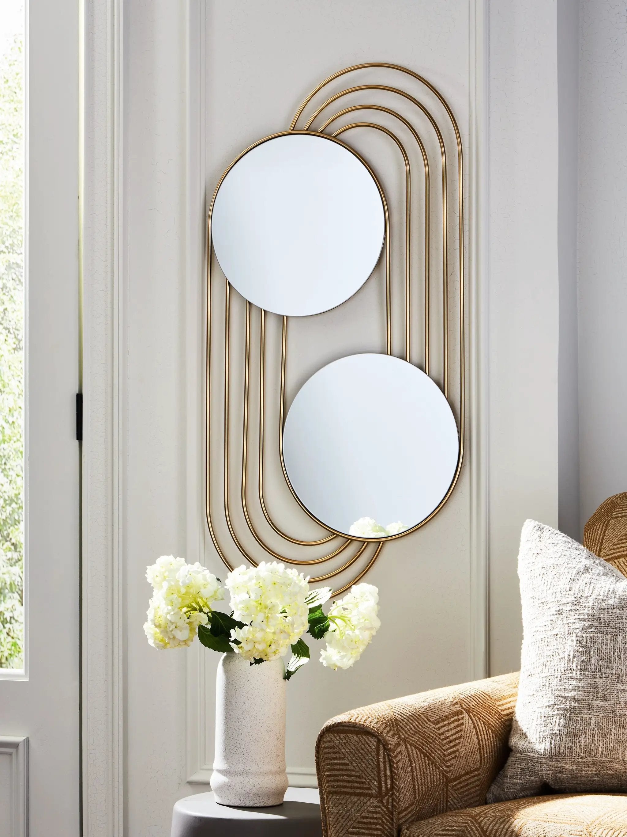 Warrenley - Accent Mirror - Gold Finish by Unique Piece Furniture