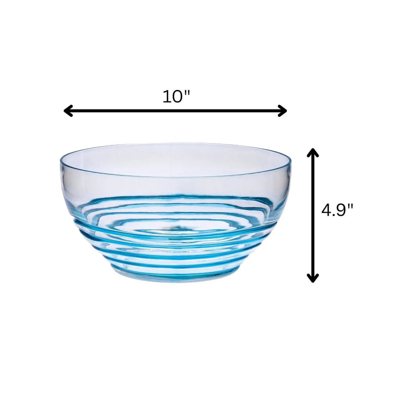 Swirl Acrylic Serving Bowls, Unbreakable by HouseOfZazla