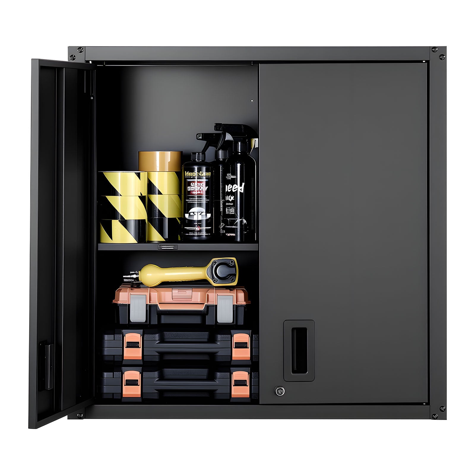 Metal Wall Cabinet 30W x 12.2D x 30H Inch by HouseOfZazla