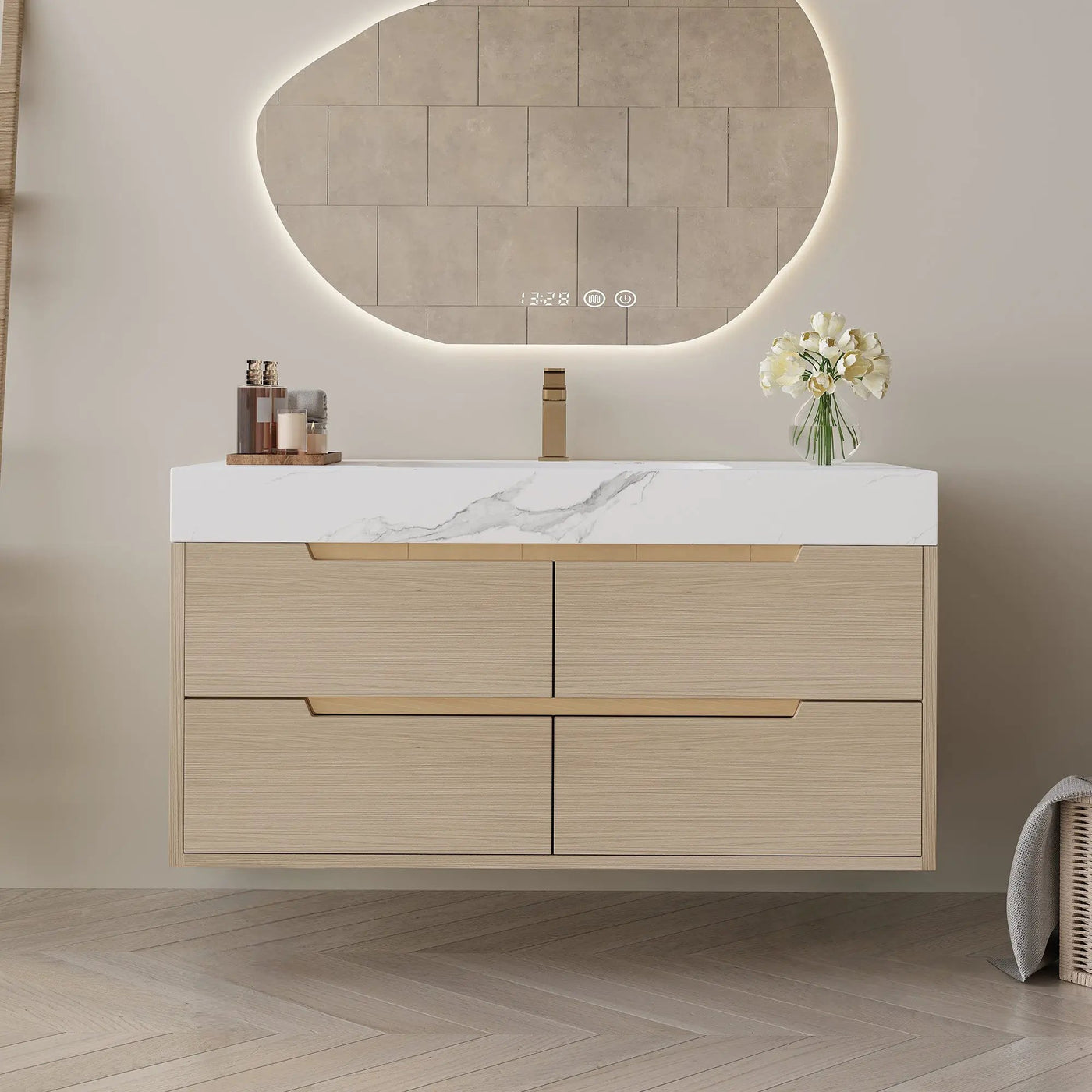 35.4" Modern Bathroom Vanity with Undermount Sink by HouseOfZazla