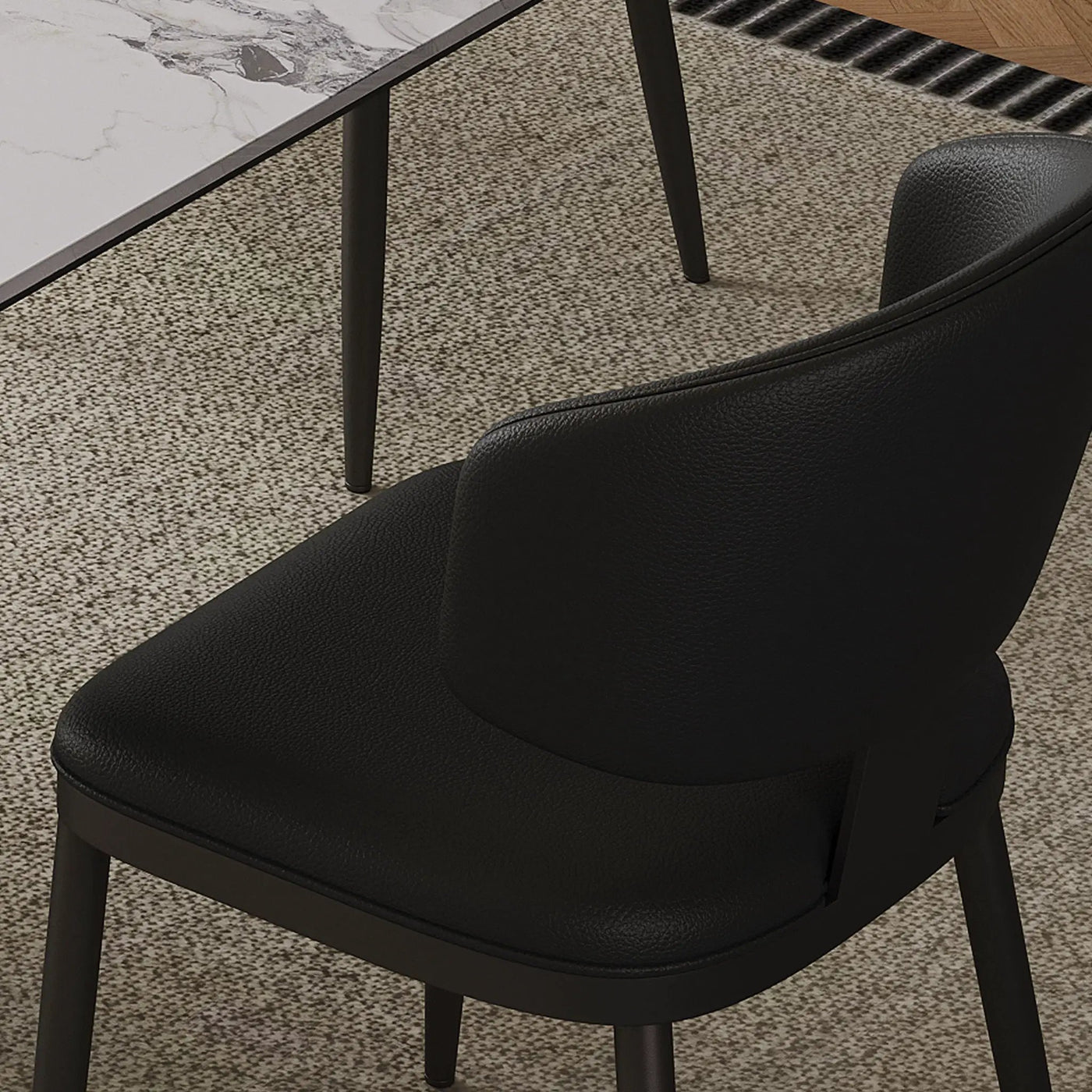 Modern Rectangular Dining Table For 6 With Chairs by HouseOfZazla