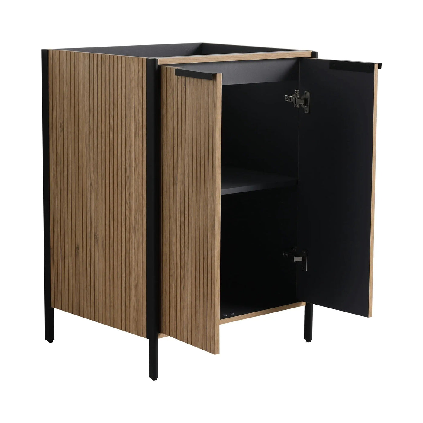 Contemporary Freestanding Bathroom Vanity With Adjustable Shelves by Unique Piece Furniture