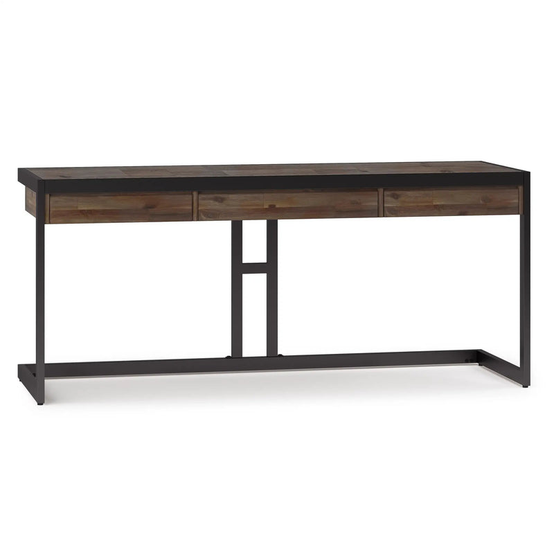 Erina - Large Desk - Rustic Natural Aged Brown by Unique Piece Furniture