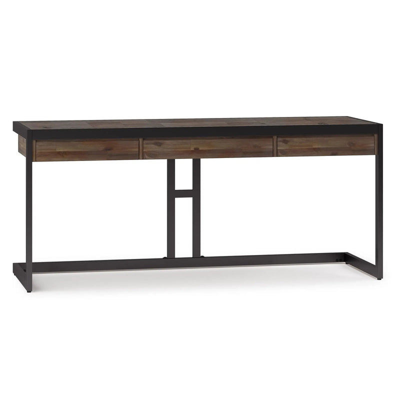 Erina - Large Desk - Rustic Natural Aged Brown by HouseOfZazla