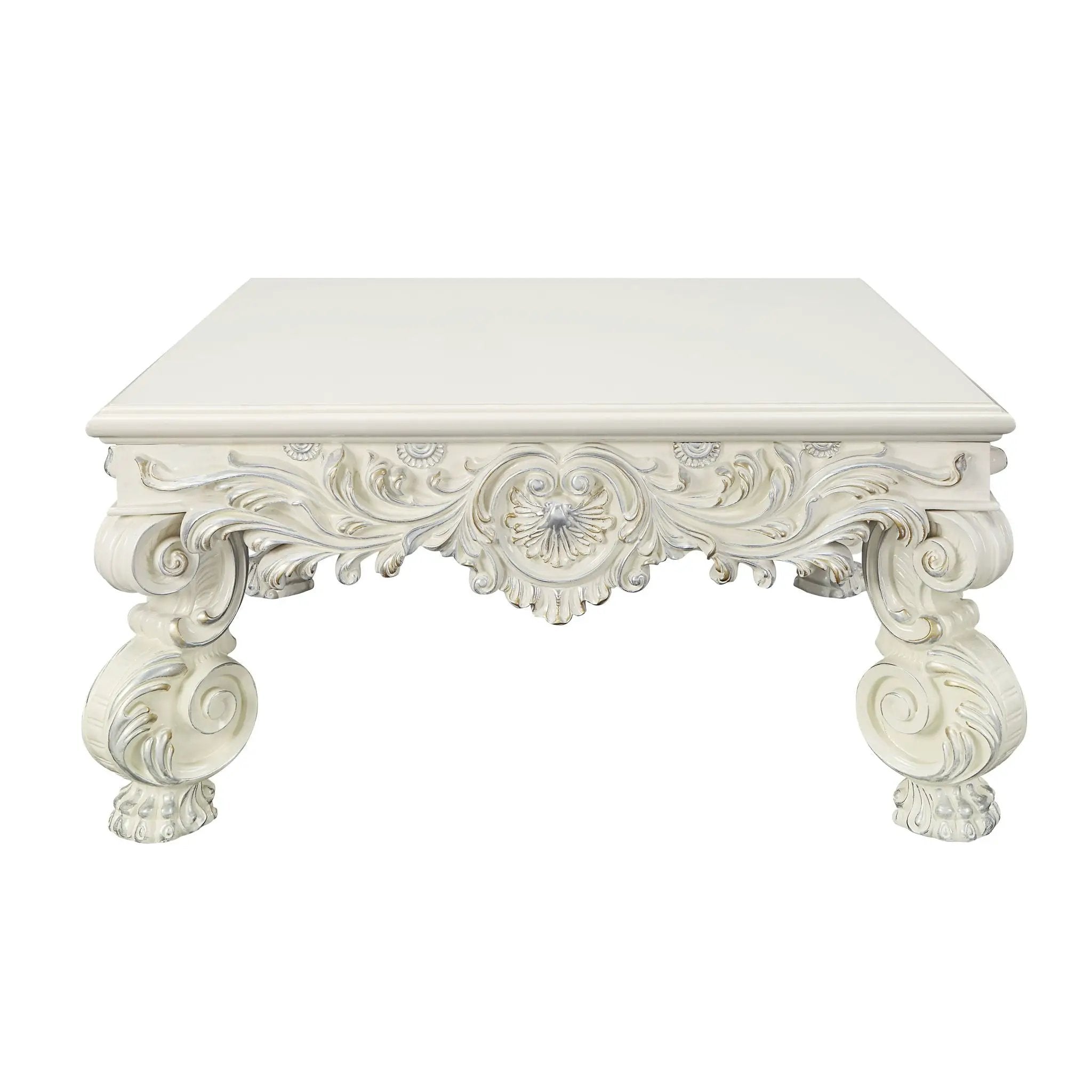 Adara Elegant White Coffee Table by HouseOfZazla