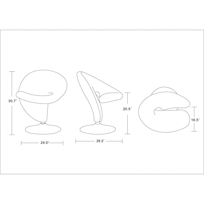 Curl - Swivel Lounge Chair by HouseOfZazla