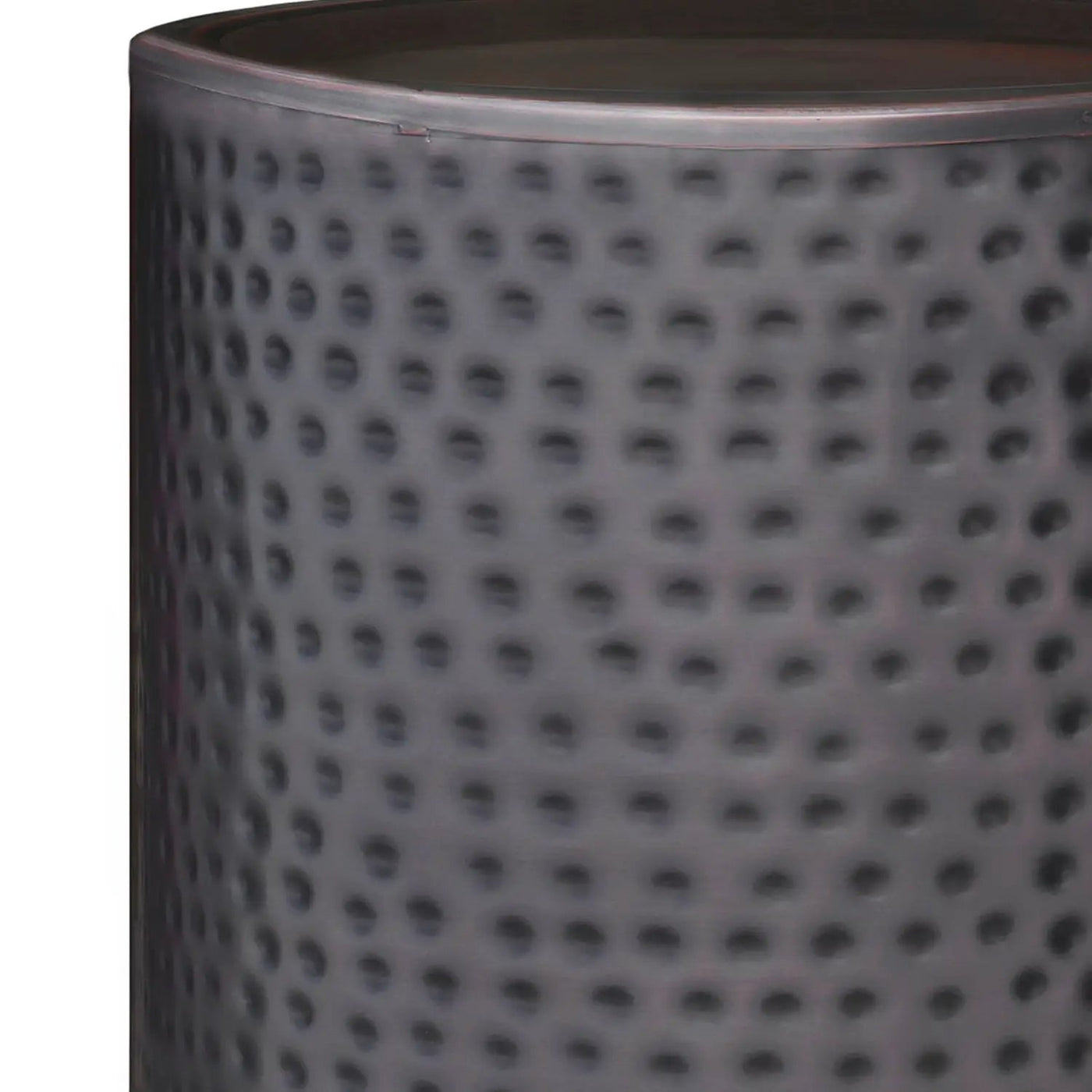 Corbin - Hammered Metal Side Table by HouseOfZazla