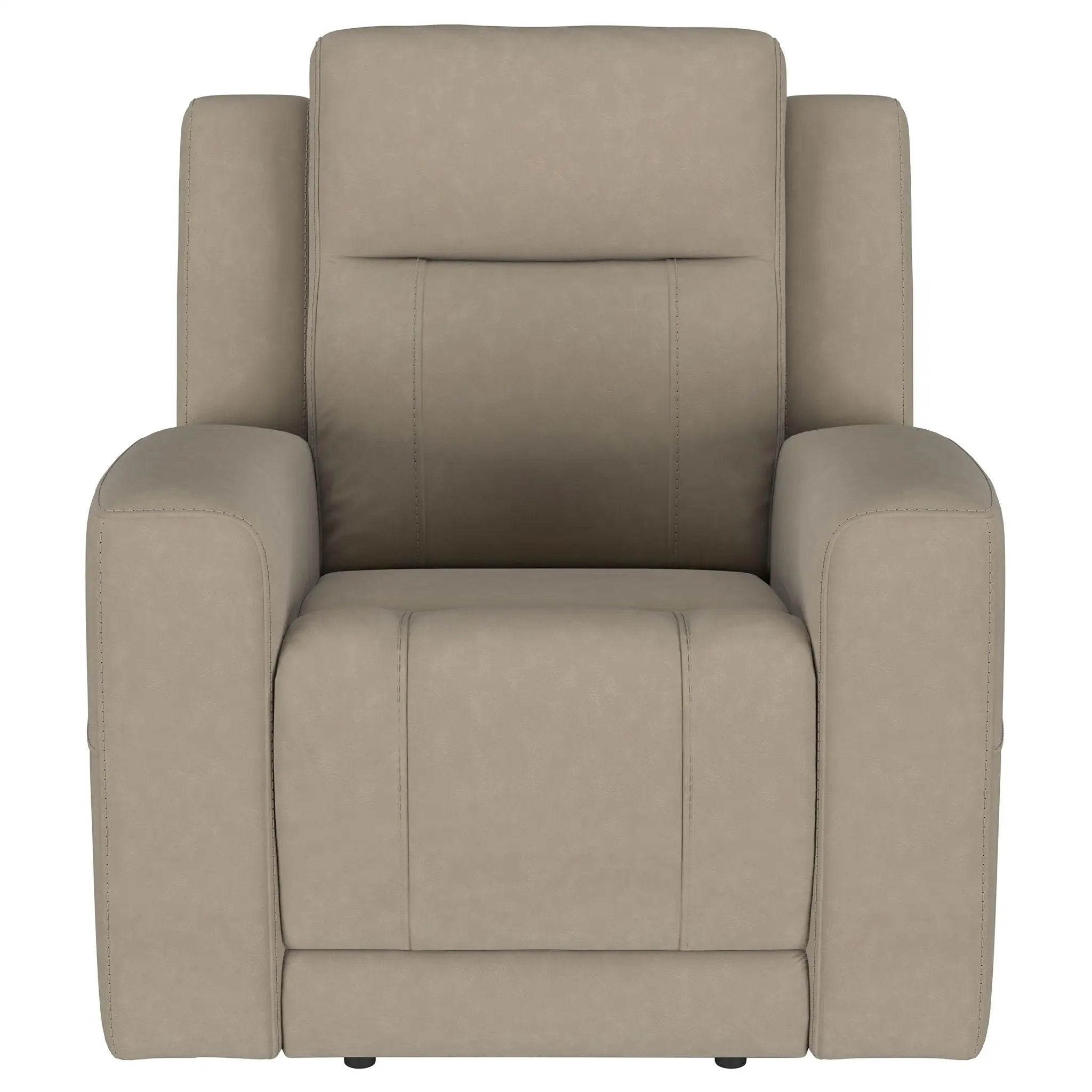 Slater - Upholstered Recliner Chair With Manual Recline - Taupe by Unique Piece Furniture