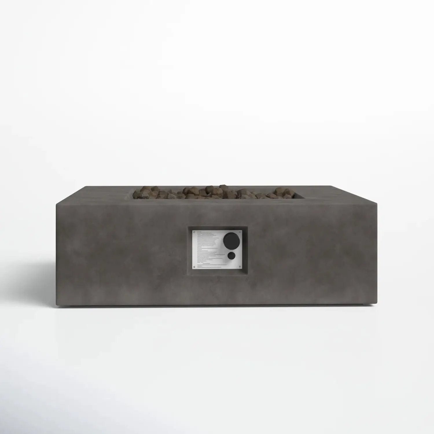 Outdoor Handcrafted Fire Pit Table - Charcoal by HouseOfZazla