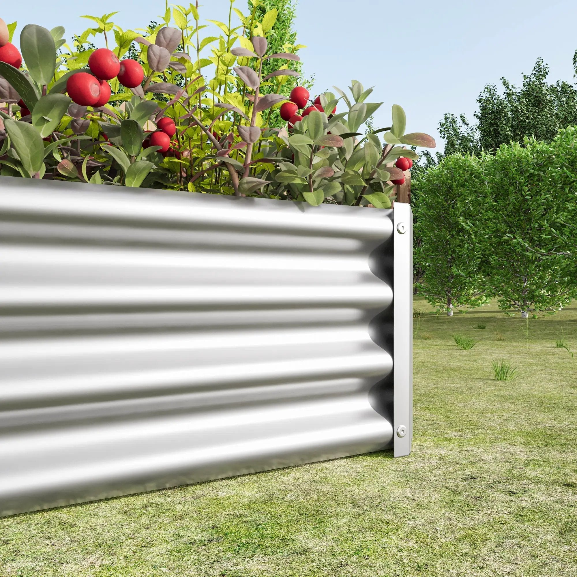 Metal Raised Garden Bed 4x2x1 ft by HouseOfZazla