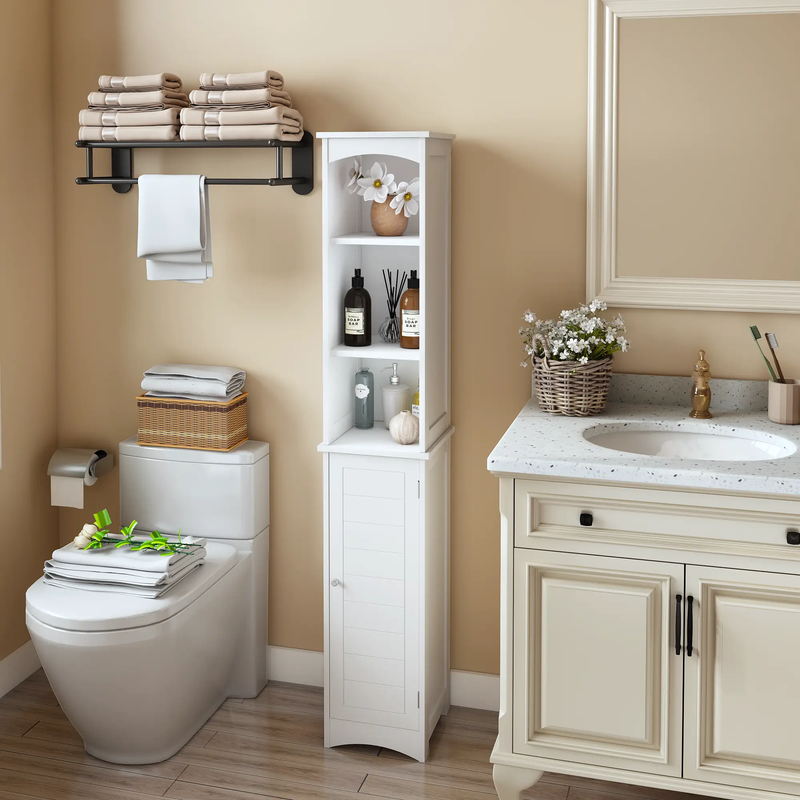64.17'' Tall Bathroom Storage Cabinet by HouseOfZazla