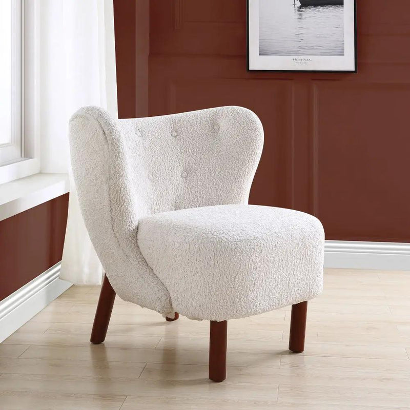 Zusud - Accent Chair - White Teddy Sherpa by Unique Piece Furniture