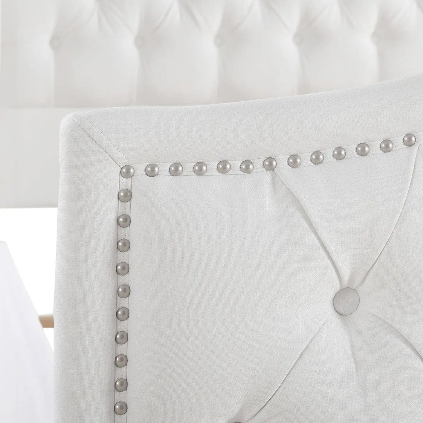 Marcella - Upholstered Shelter Headboard Bed Set by HouseOfZazla