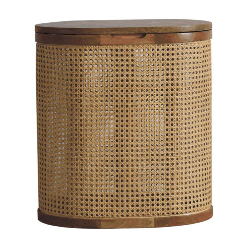Larissa - Lid Up, Storage Stool - Oak by HouseOfZazla