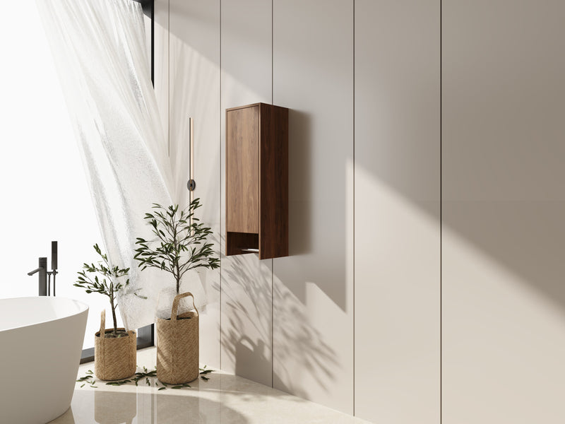 12 Inch Small Wall Mounted Side Cabinet by HouseOfZazla