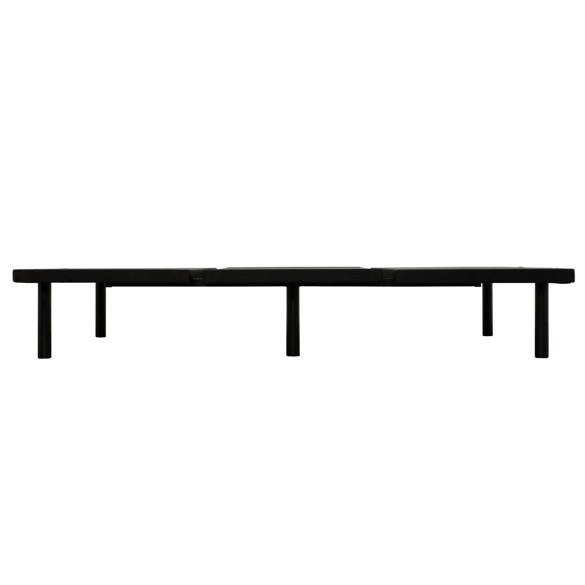 Queen Size Platform Bed Frame, Bedroom Furniture Metal Bed Foundation Base - Black by HouseOfZazla