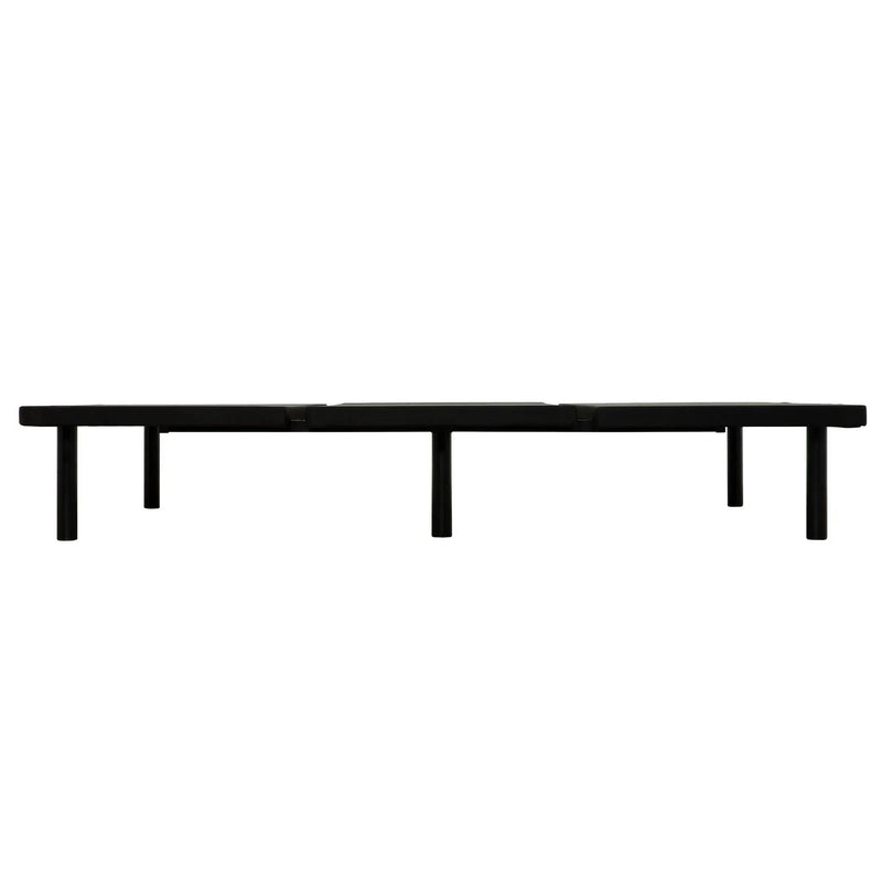 Queen Size Platform Bed Frame, Bedroom Furniture Metal Bed Foundation Base - Black by HouseOfZazla