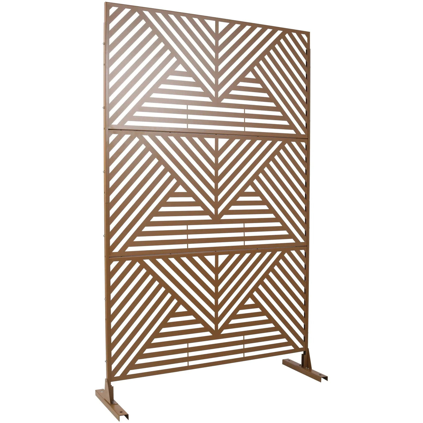 Freestanding Outdoor & Indoor Freestanding Metal Privacy Screen by HouseOfZazla