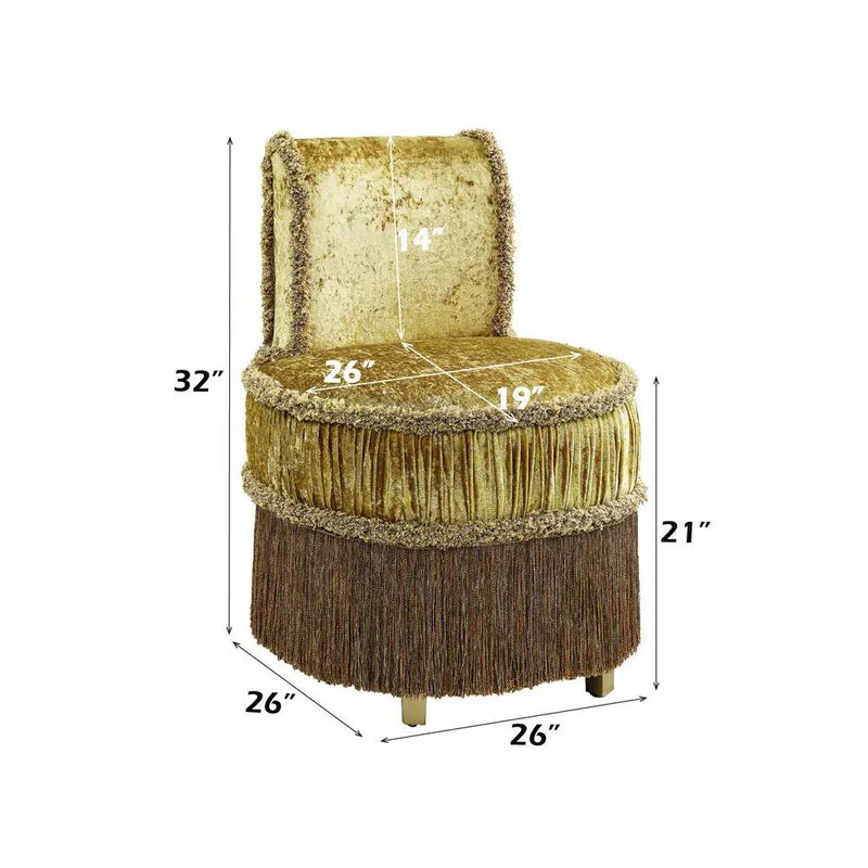 Bernadette - Vanity Stool - Gold by Unique Piece Furniture