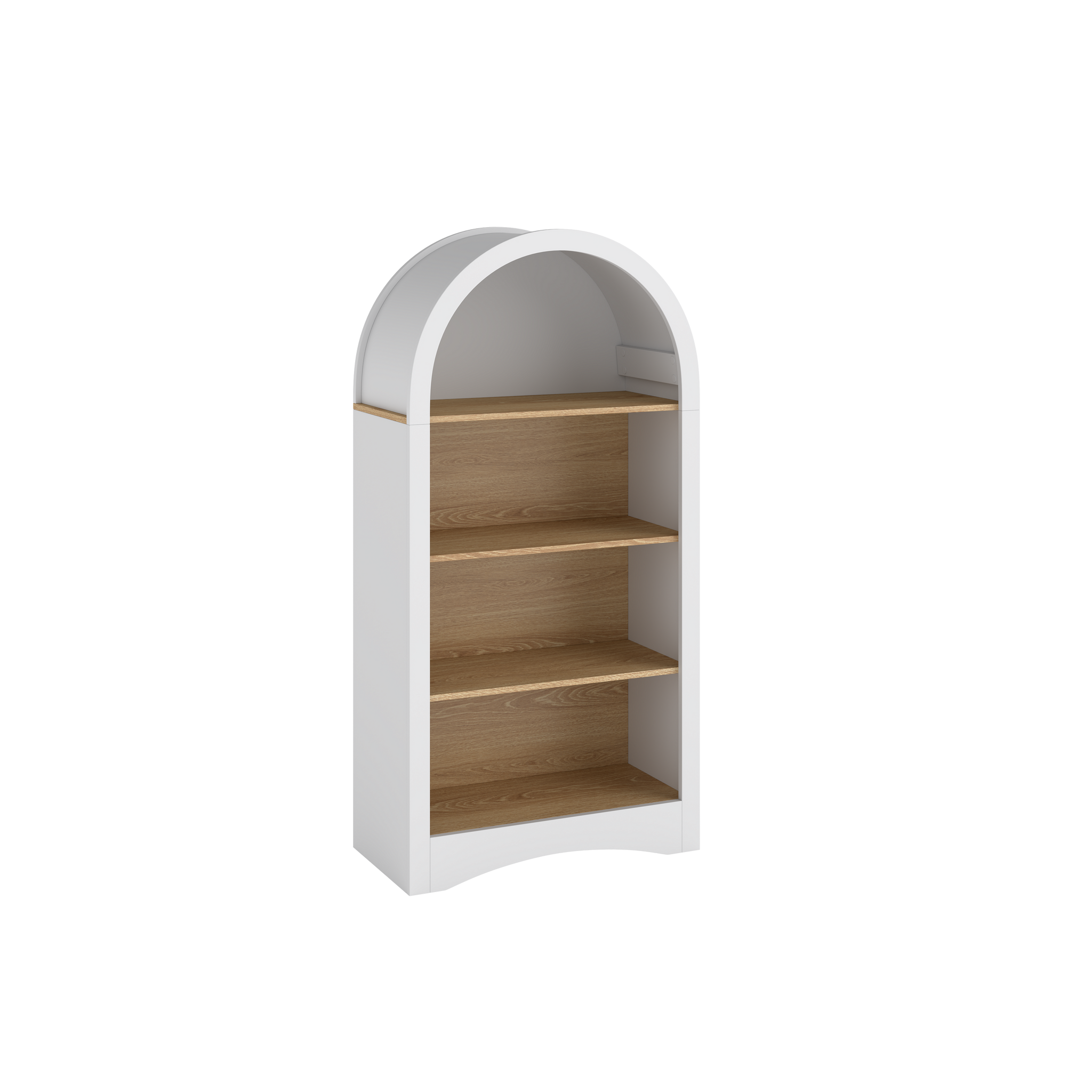 47" Freestanding Display Rack with Woodgrain Shelves by HouseOfZazla