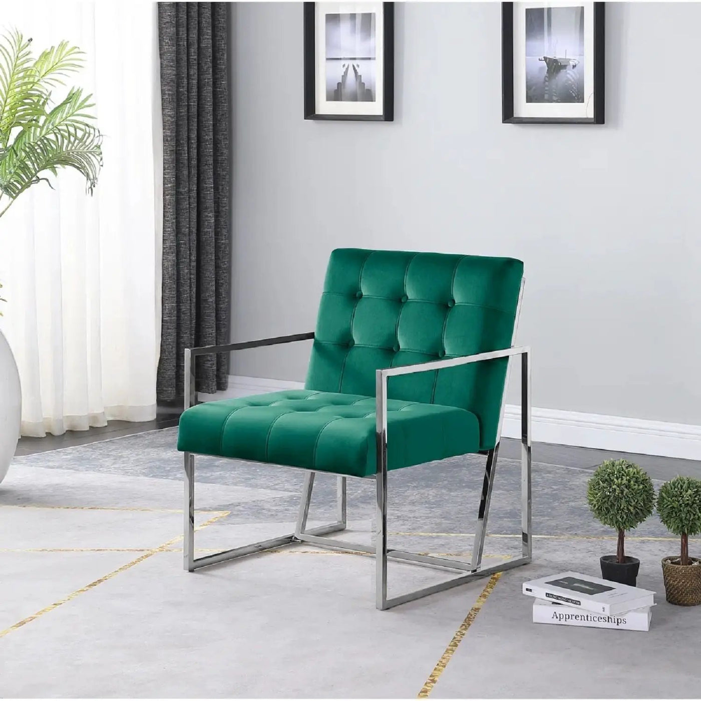 Living Room Accent Chair With Frame by HouseOfZazla