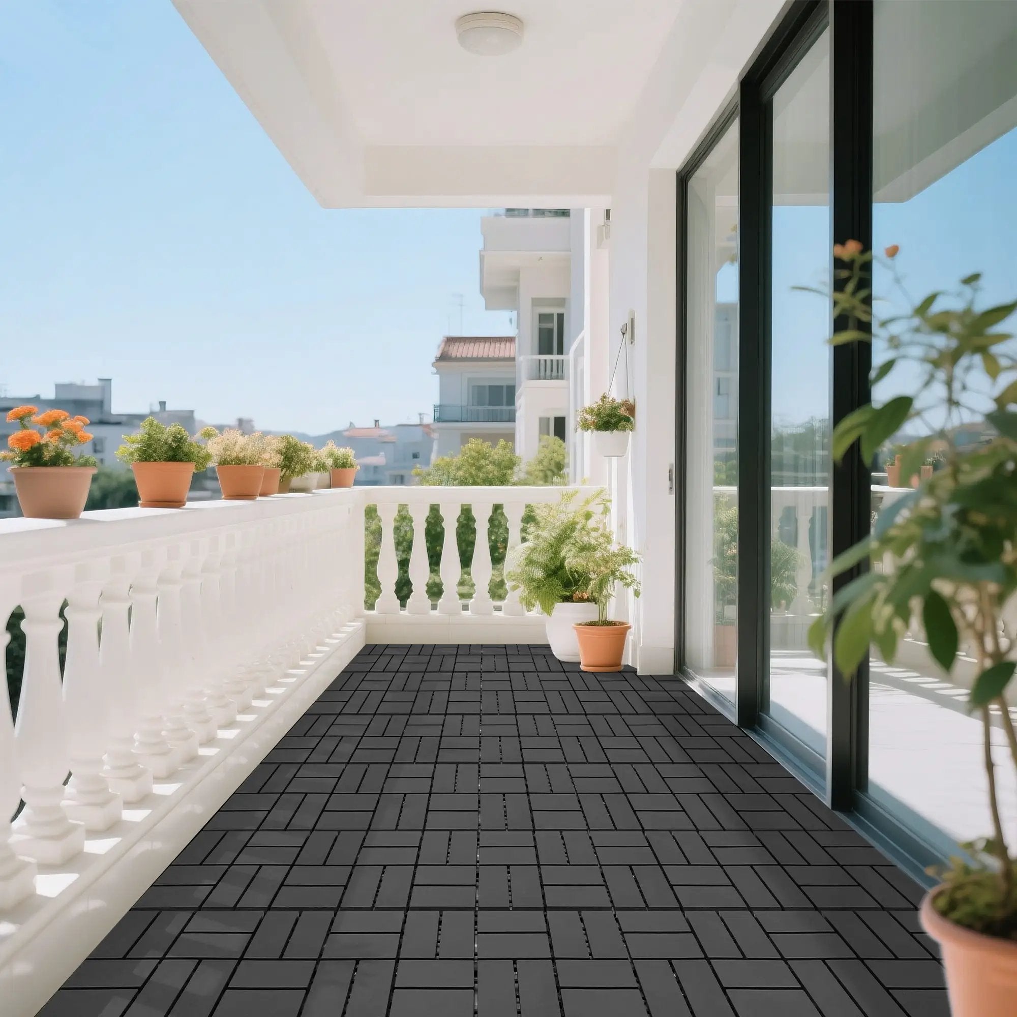 Plastic Interlocking Decking Tiles - Perfect for Any Outdoor Space by HouseOfZazla