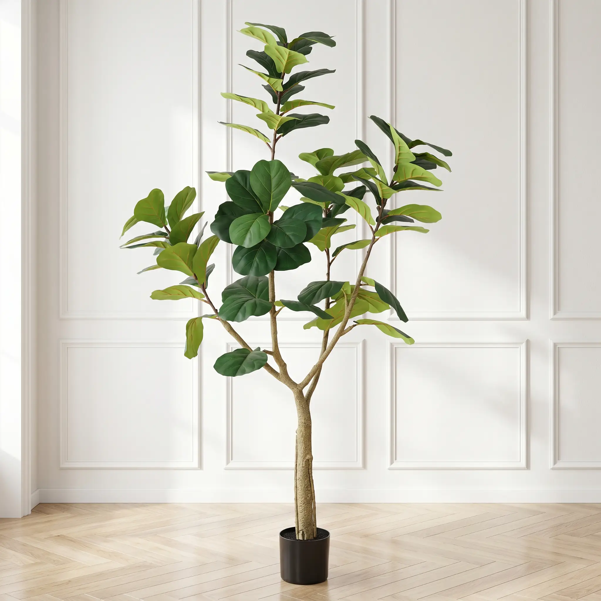 6FT Artificial Fiddle Leaf Fig Tree, Realistic Faux Potted Plant by HouseOfZazla