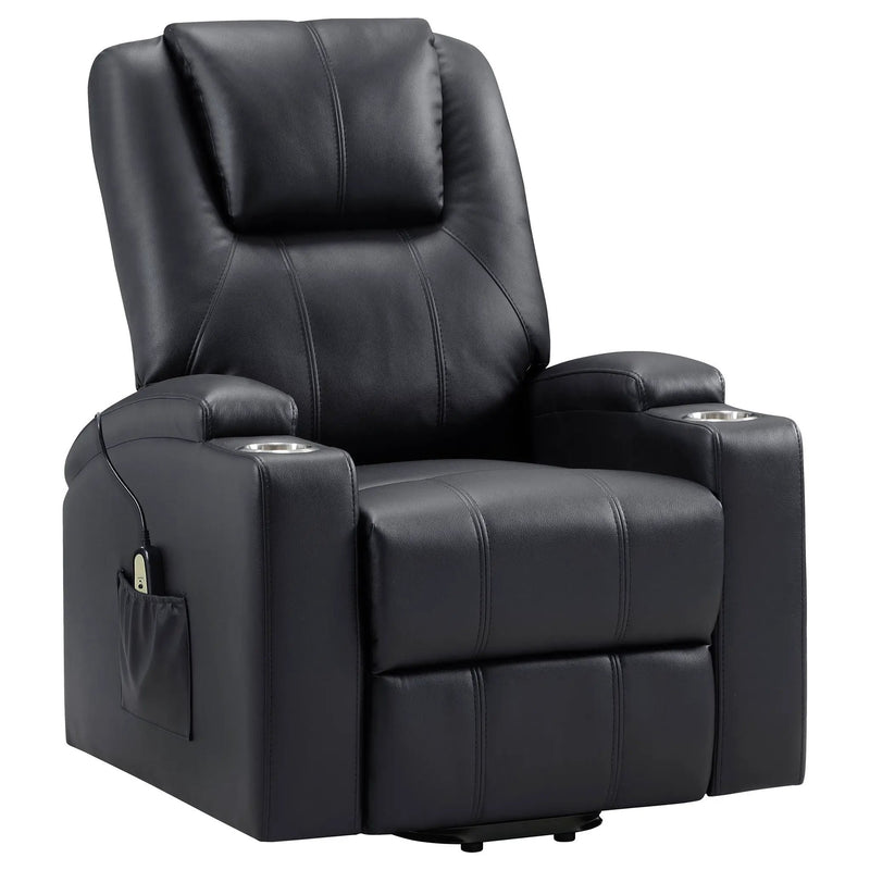 Macklin - Power Lift Massage Recliner With Heat And Dual Cupholders by HouseOfZazla