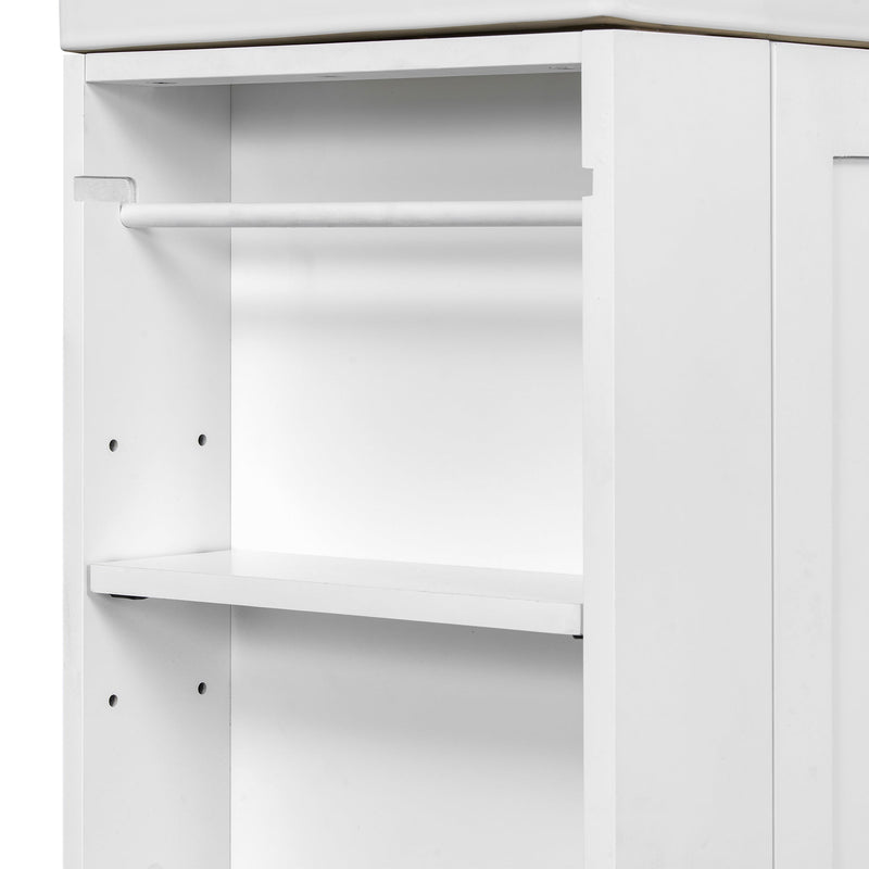 20-Inch Bathroom Vanity with Ceramic Sink and Storage Cabinet by HouseOfZazla