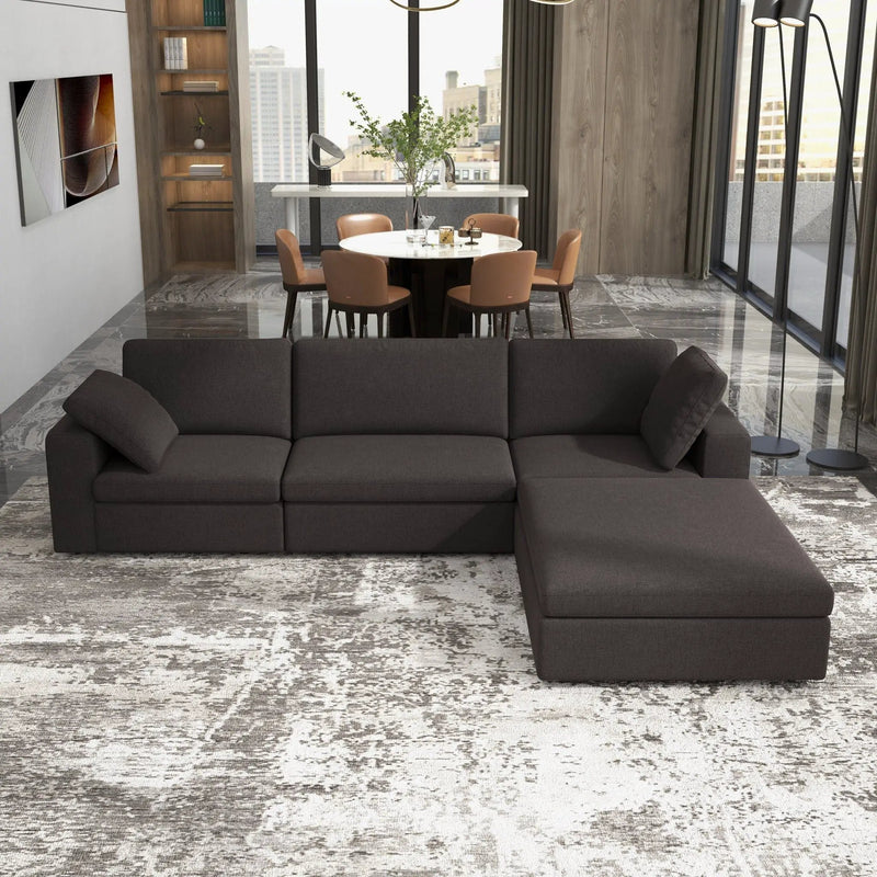 Cecilia - Modular Corner Sectional Modern Sofa by HouseOfZazla
