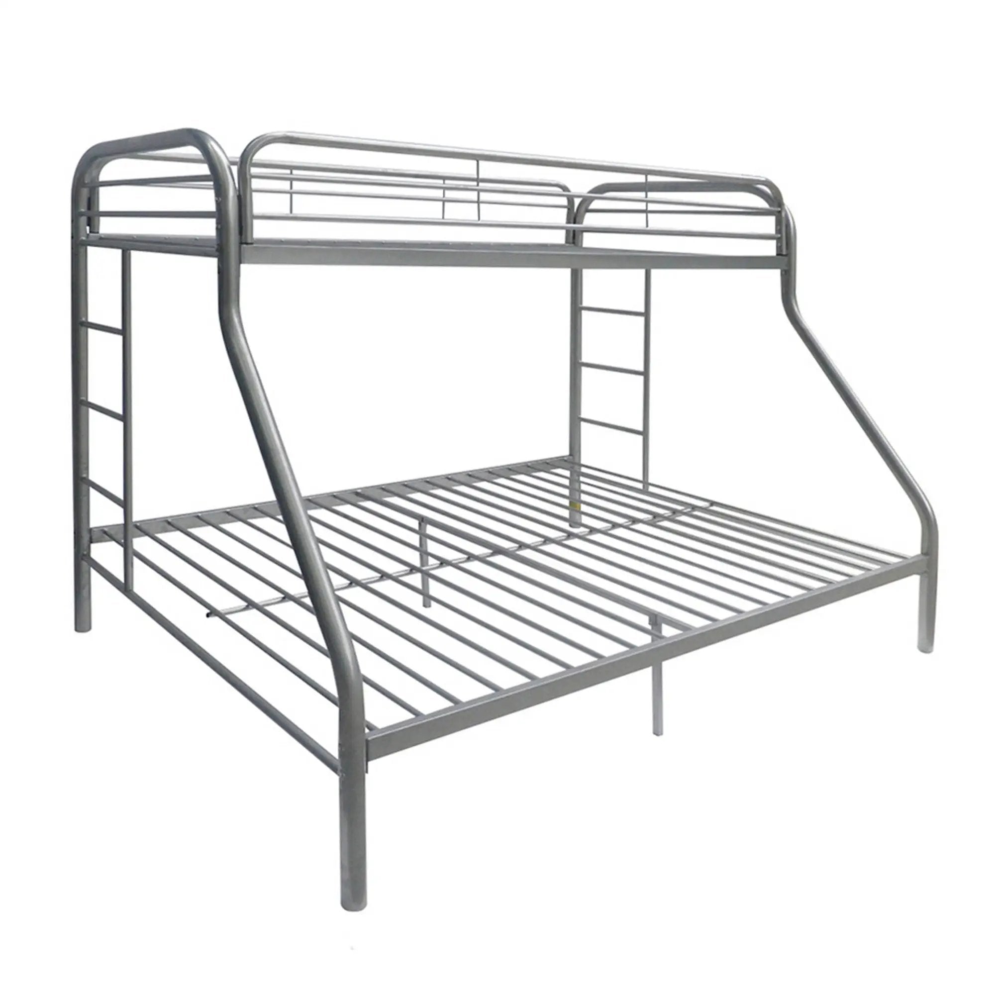 Tritan - Twin / Full Bunk Bed - Silver by HouseOfZazla