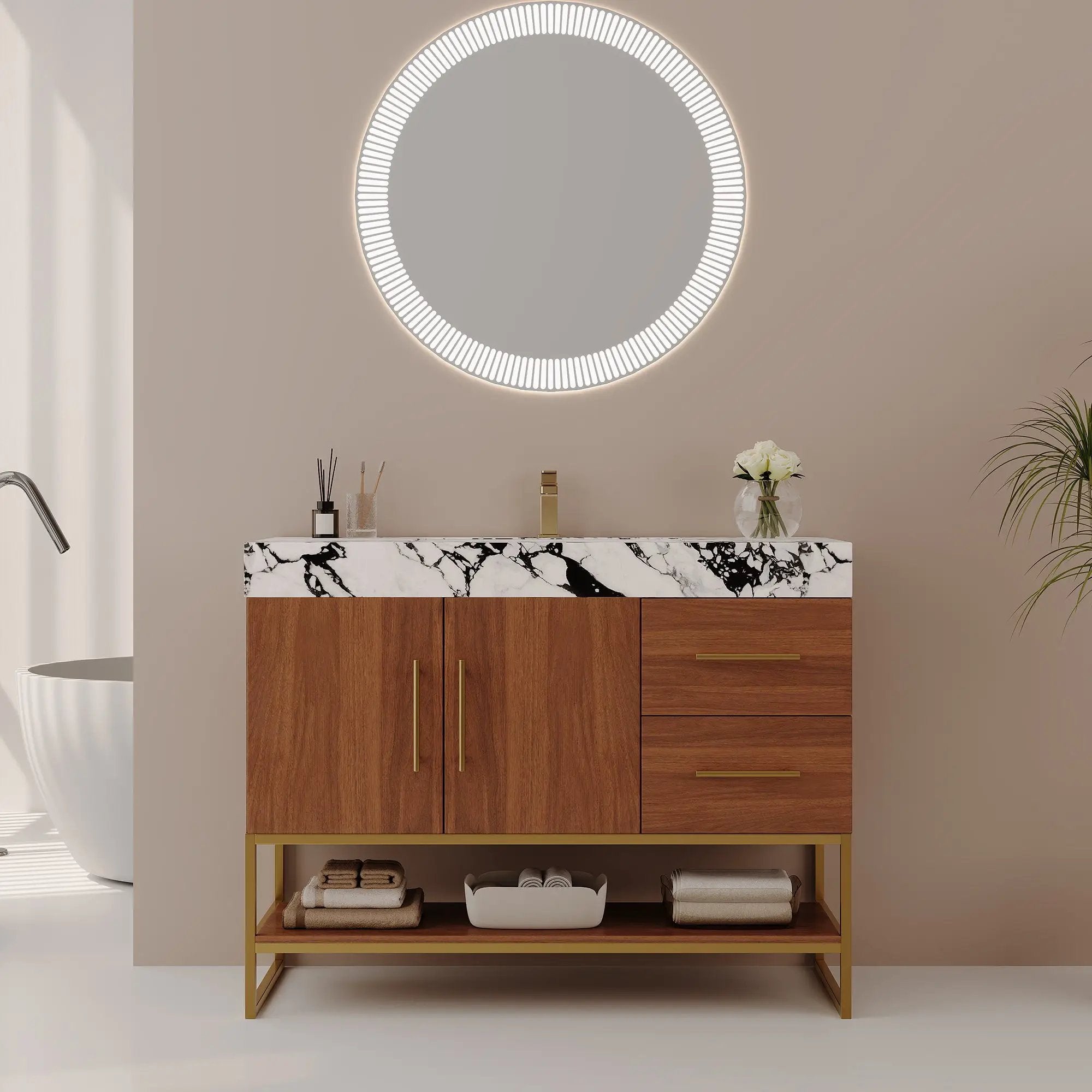 36" Modern Free-Standing Bathroom Vanity by HouseOfZazla