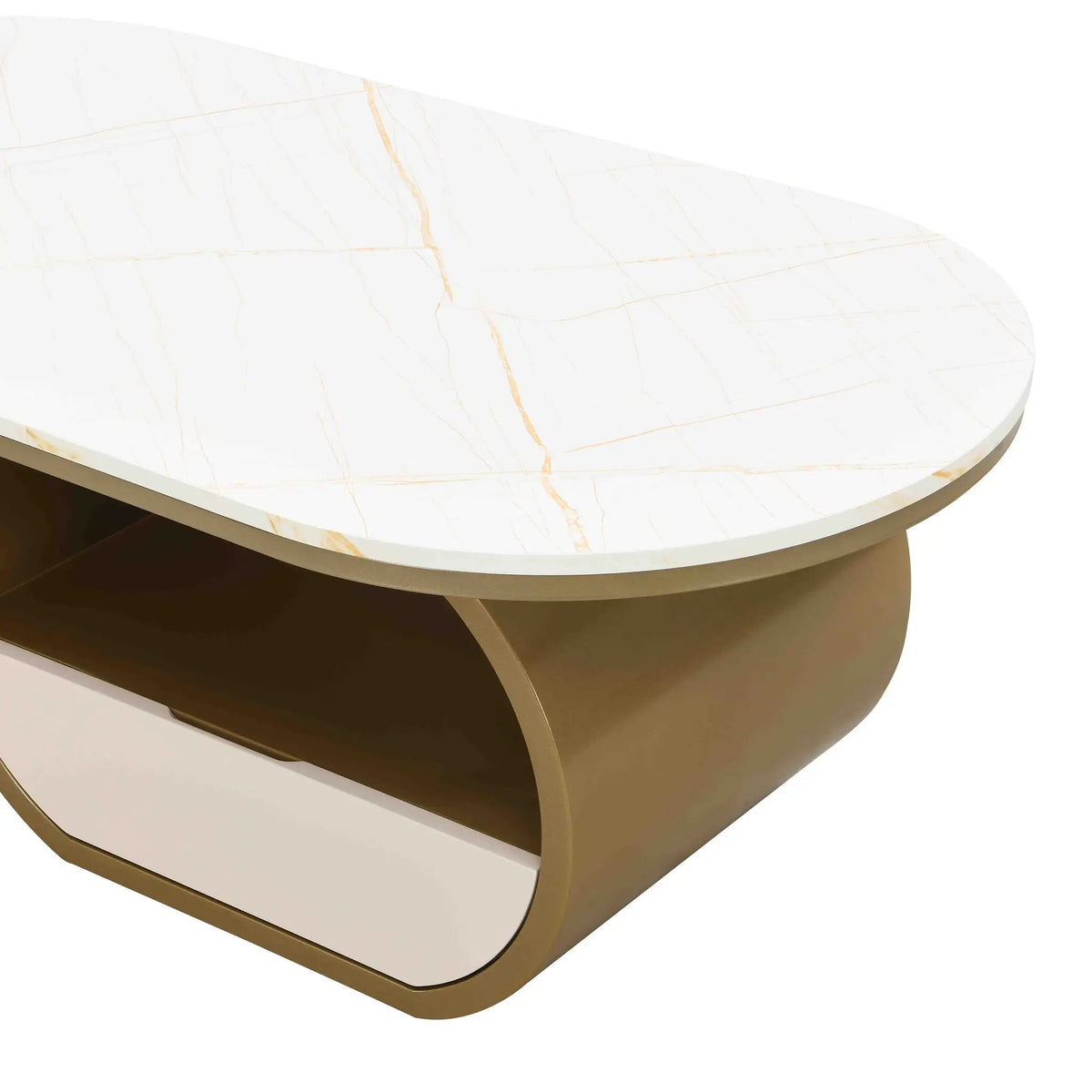 Luxury Modern Oval Coffee Table by HouseOfZazla