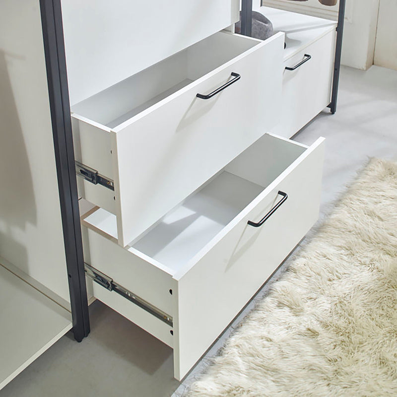 Fiona - Freestanding 4 Tower Walk-In Closet System - White by HouseOfZazla