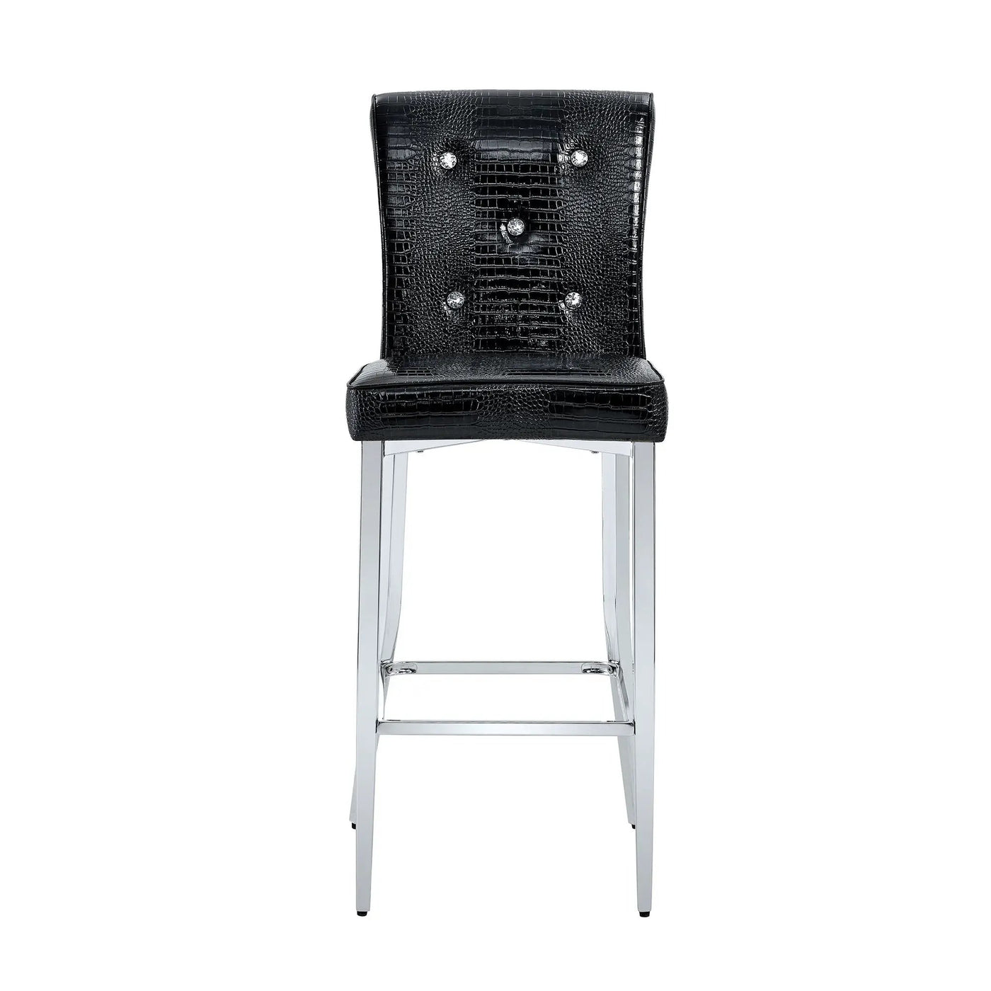 Bar Chairs & Crystal Clasp Design (Set of 2) by Unique Piece Furniture