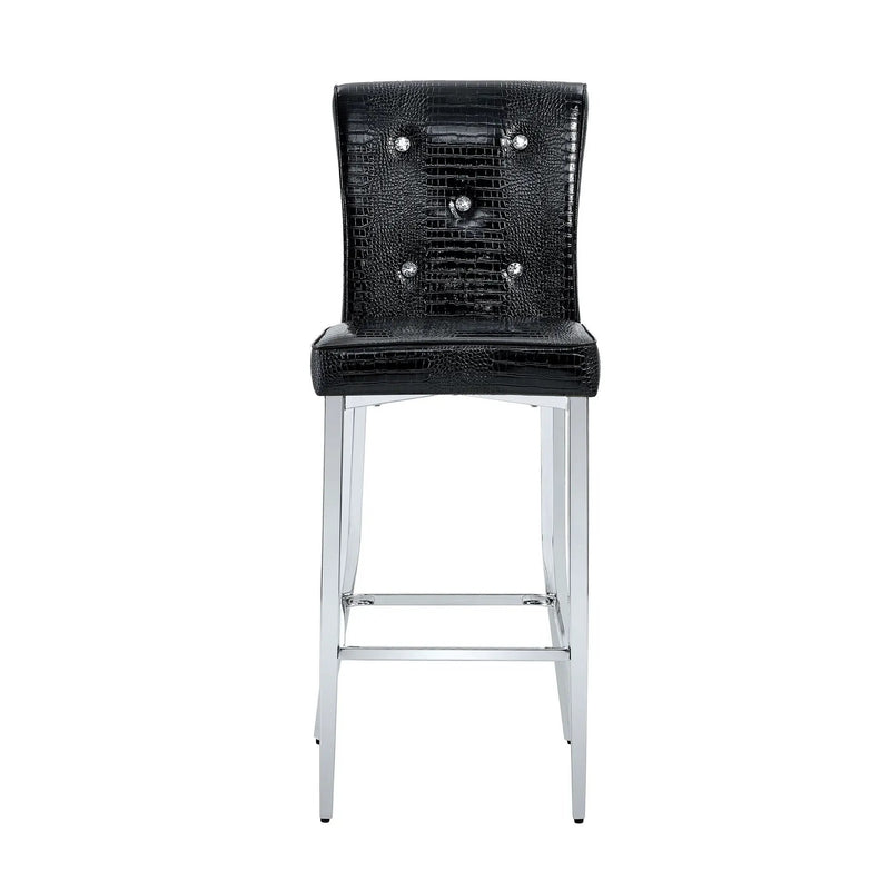 Bar Chairs & Crystal Clasp Design (Set of 2) by Unique Piece Furniture