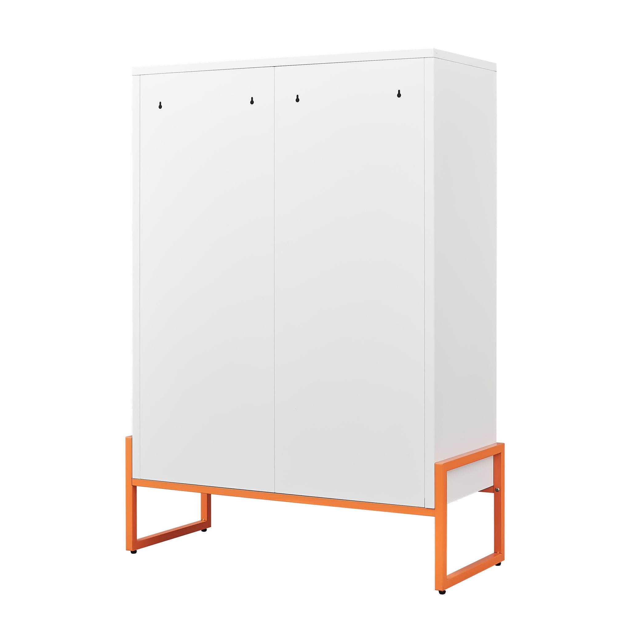 Modern Metal Shoe Cabinet With DoublebSided Doors And Adjustable Partitions by HouseOfZazla