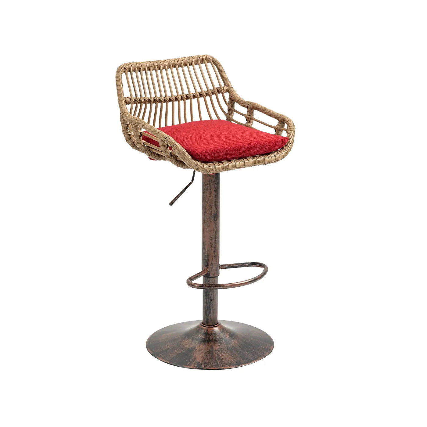Modern Swivel Bar Stools Adjustable Counter Chairs With Footrest (Set of 2) by HouseOfZazla