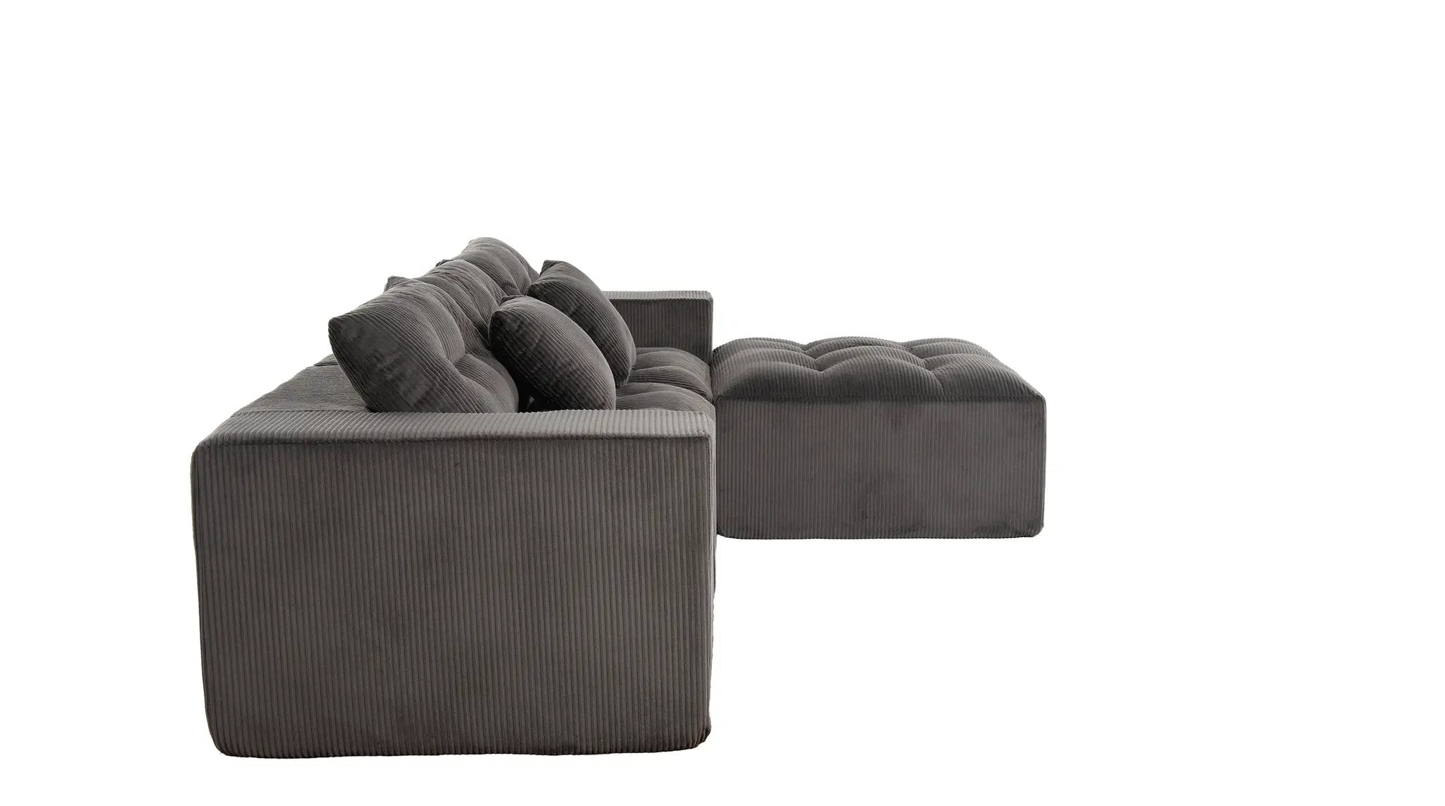 101" L-Shaped Modular Compression Sofa by HouseOfZazla
