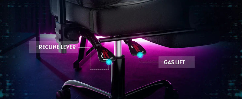 Ergonomic Gaming Chair with Footrest and Lumbar Support by HouseOfZazla