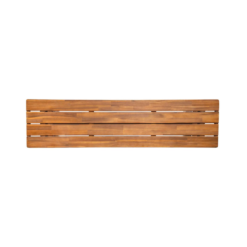 Outdoor 1pcs Acacia Wood Bench, Teak Finish by HouseOfZazla