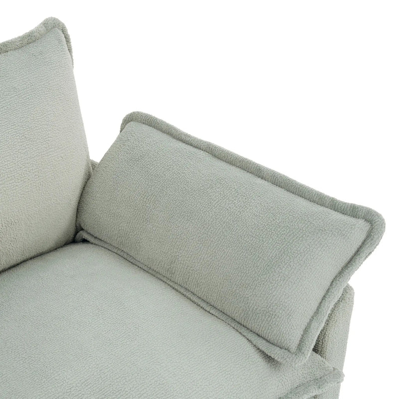 Modern 3 Seater Sofa With Side Storage Pockets For Living Room by HouseOfZazla