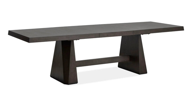 Tauren - Extendable Double Pedestal Dining Table - Coffee Bean by Unique Piece Furniture