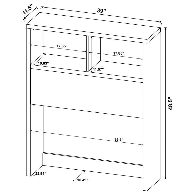 Geary - 3 Piece Bedroom Set With Bookcase Headboard by HouseOfZazla
