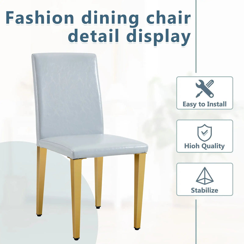 Modern Dining Chairs With Metal Legs by Unique Piece Furniture